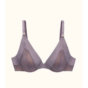 ThirdLove Shadow Stripe Plunge Bra
